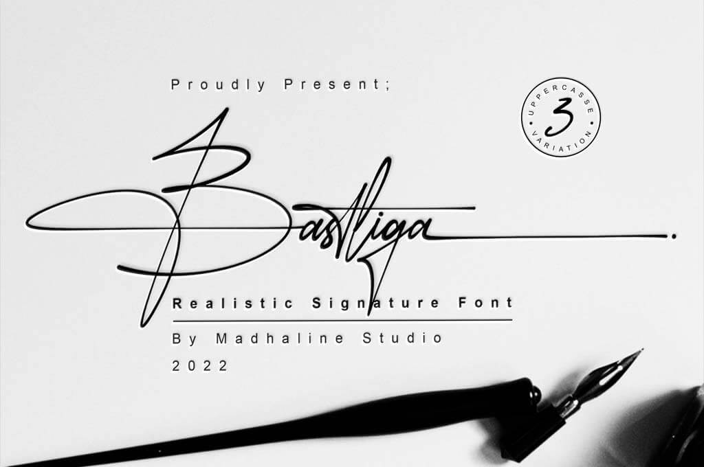 Realistic Signature Font