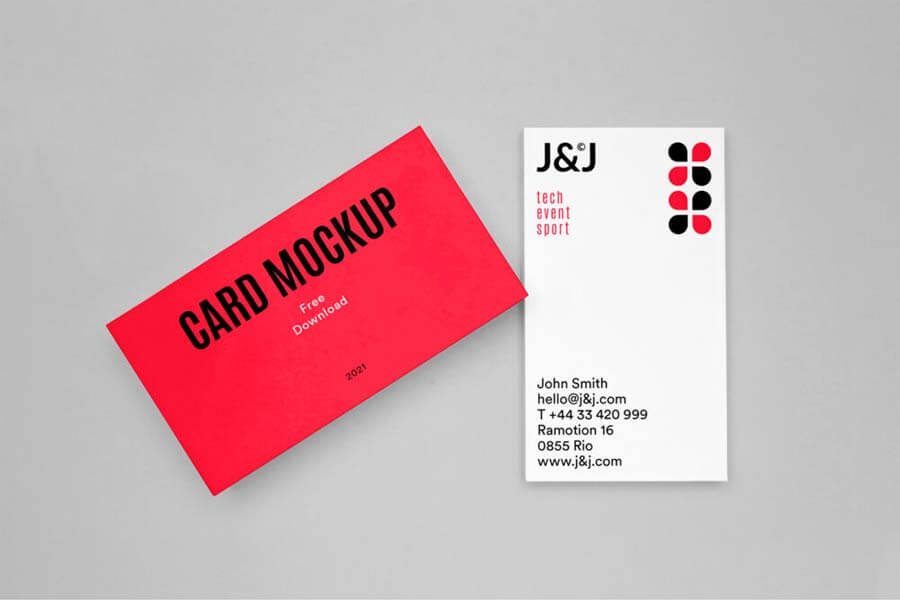 Rectangle Cards PSD Mockup