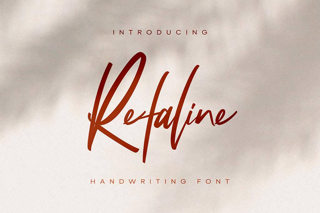 Refaline Free Script Font