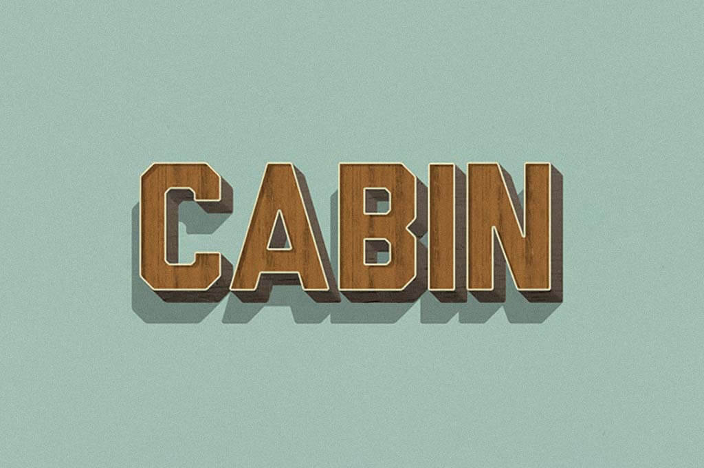 Retro Wood Text Styles