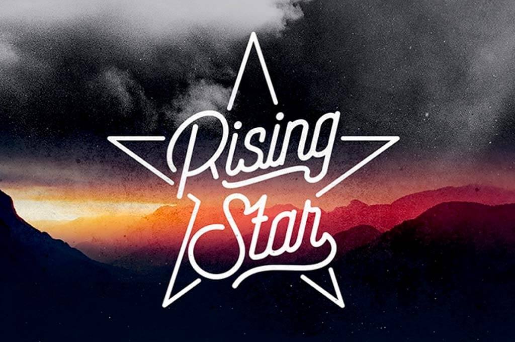 Rising Star Monoline Script