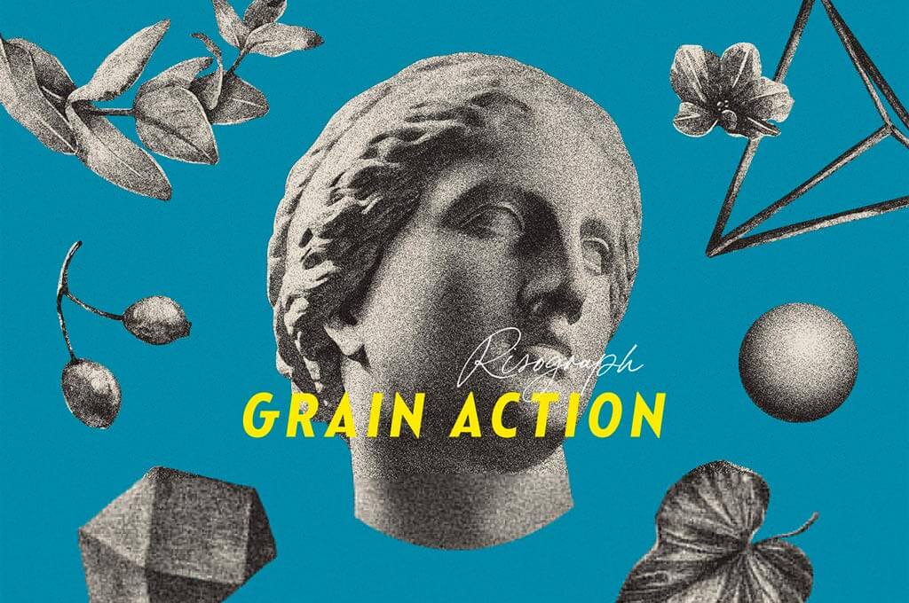 Risograph Grain Photoshop Action