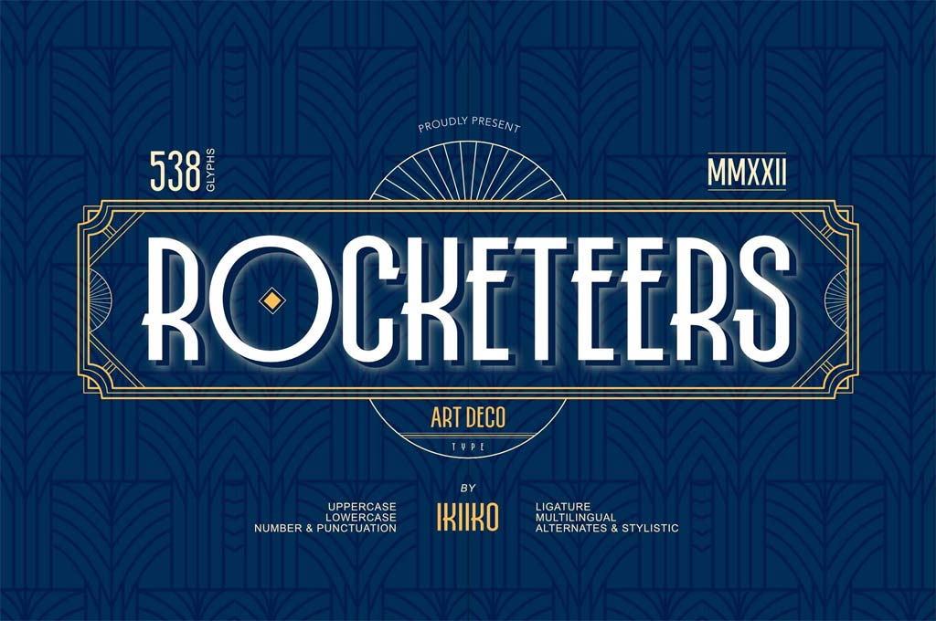 Rocketeers — Art Deco Font