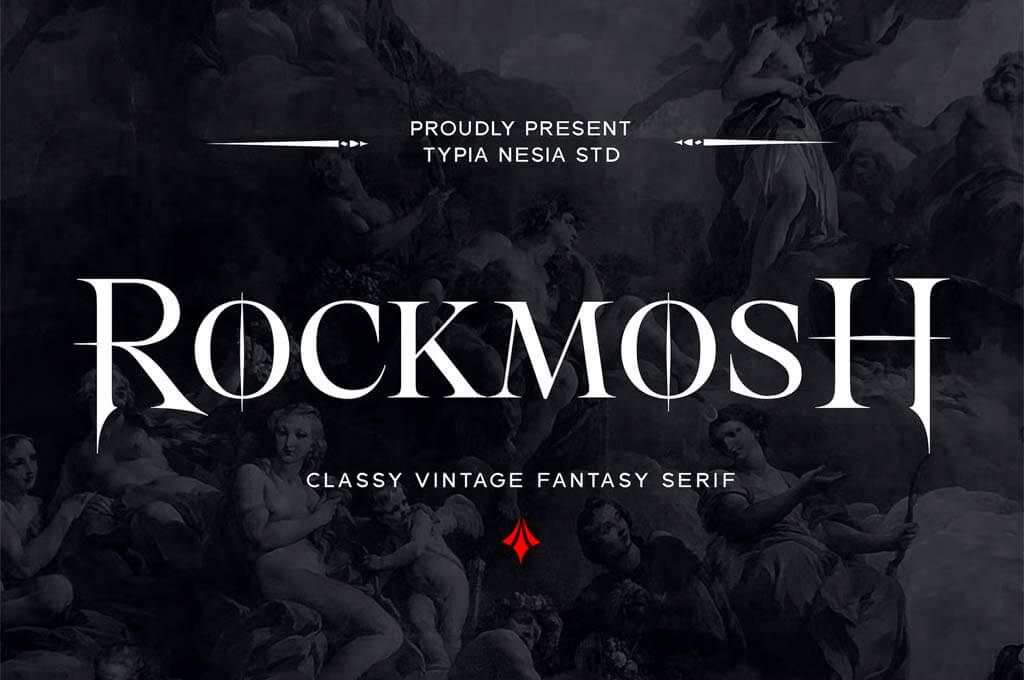 Rockmost - Classic Magic and Horror AllCaps Serif