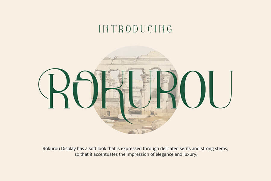 Rokurou Display Free Font