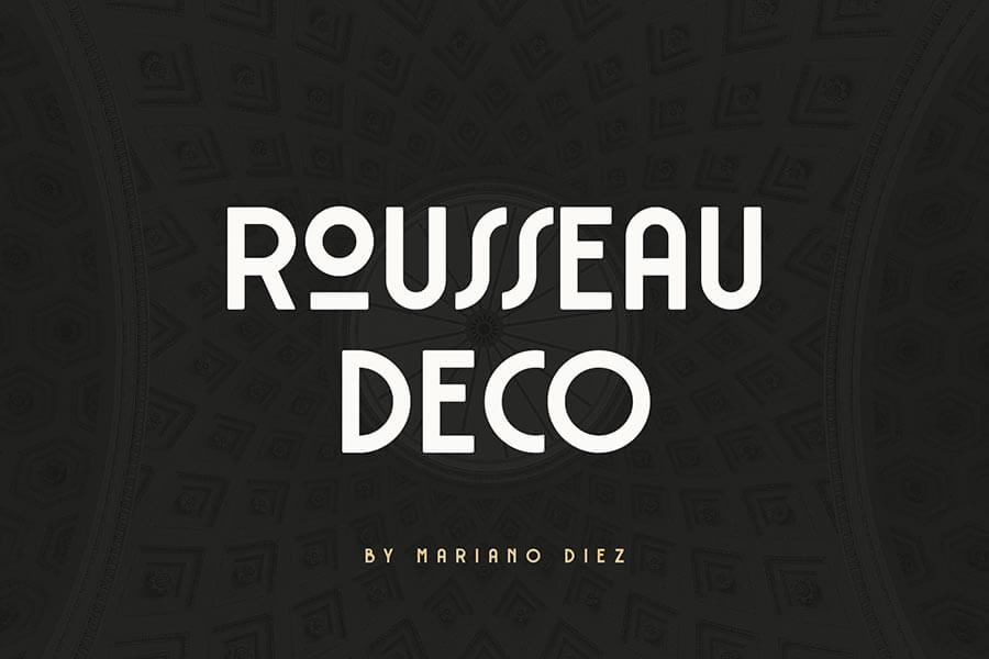 Rousseau Art Deco Font