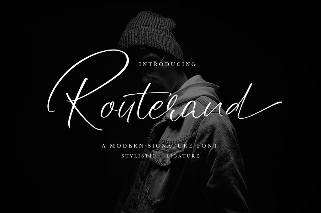 Routerand Signature Font