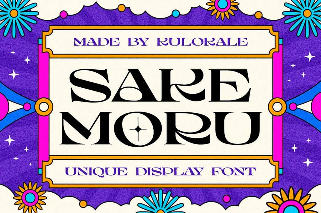 Sake Moru Unique Display Font