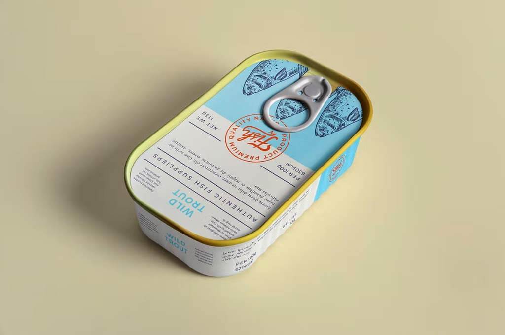 Sardine Can Mockup