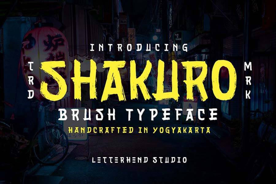 Shakuro - Brush Typeface