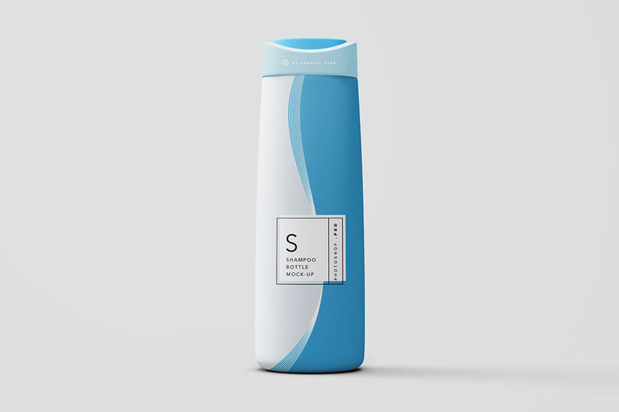 Shampoo Bottle Mockup PSD