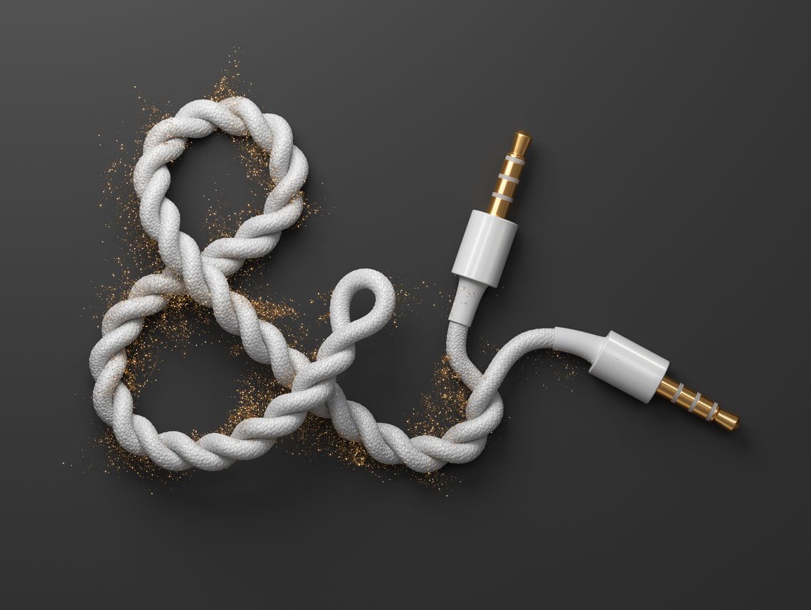 Ampersand Audio Cable (3d) by Mikael Eidenberg via Dribbble