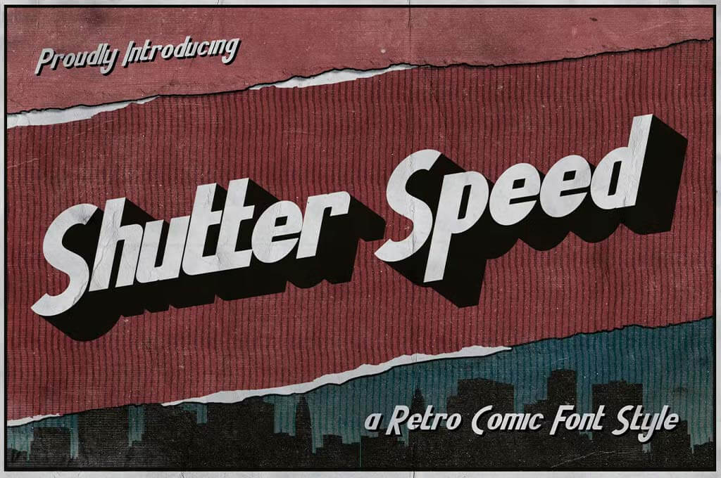 Shutter Speed a Retro Comic Font