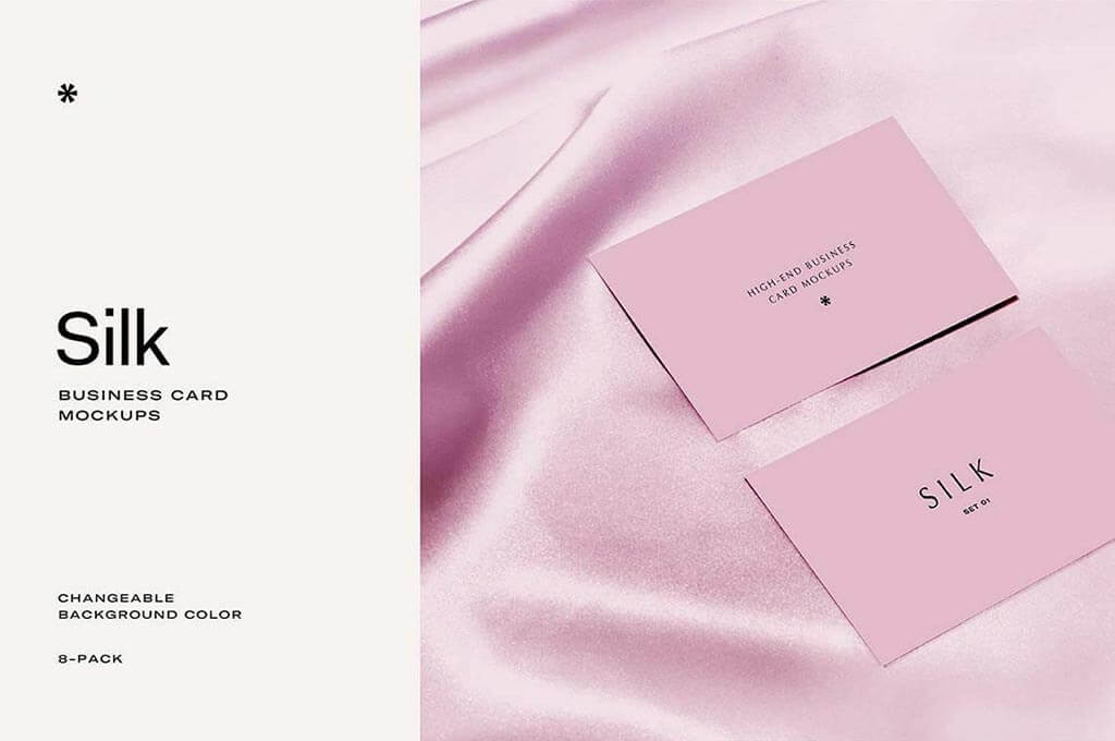 Silk — Business Card Mockup