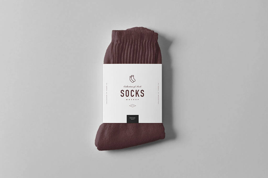 Socks Package Mockup