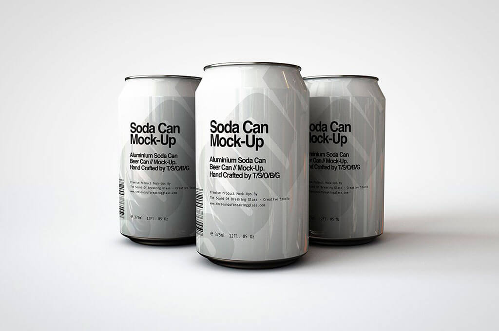 Soda Can Beer Can Mockup