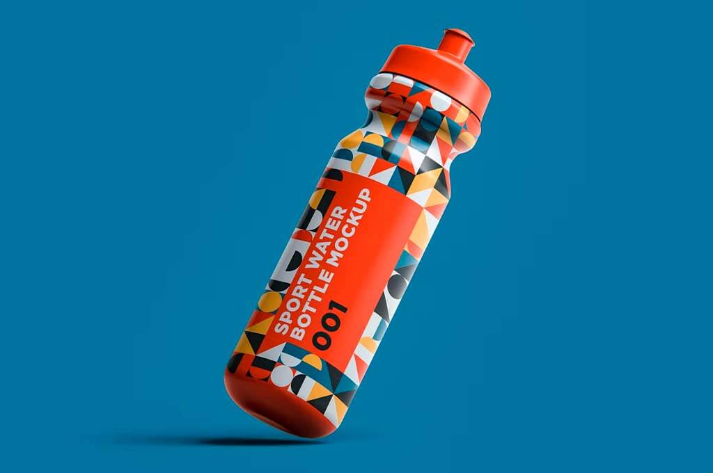 Sport Water Bottle Mockup