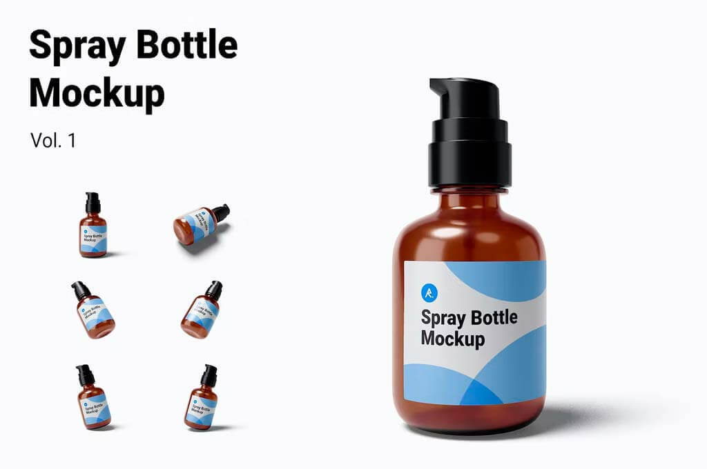 Spray Bottle Mockup