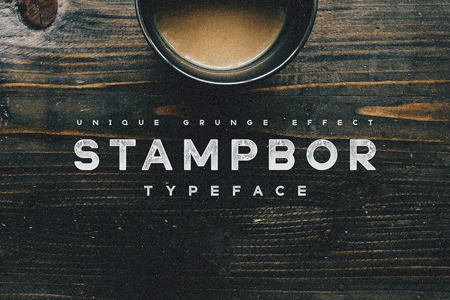 Stampbor Typeface