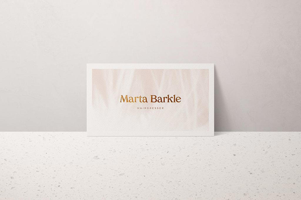 Standing Business Card Mockup