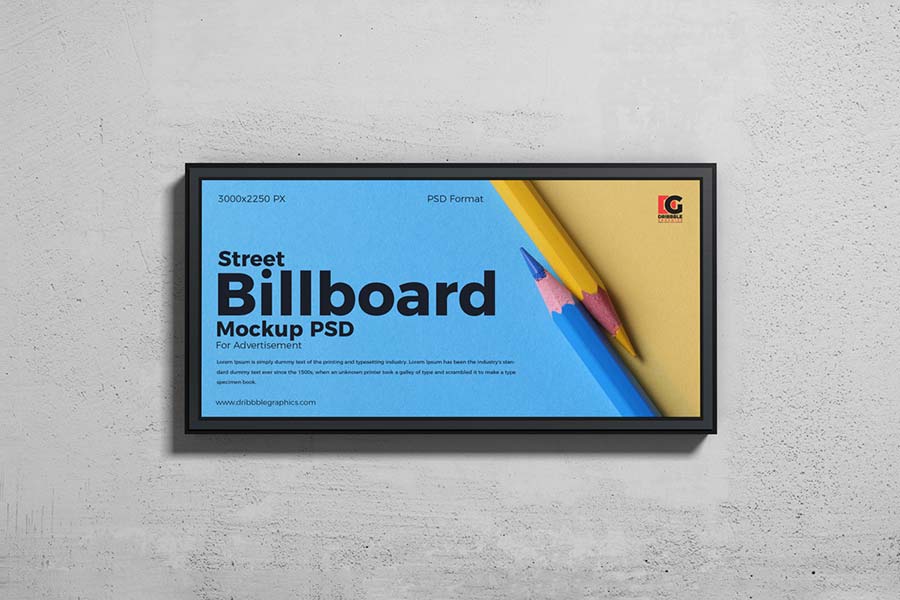 Street Billboard Mockup