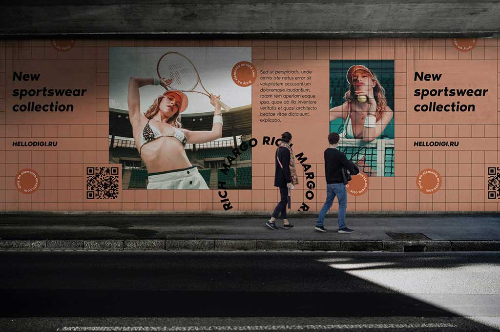 Street Billboard Mockup