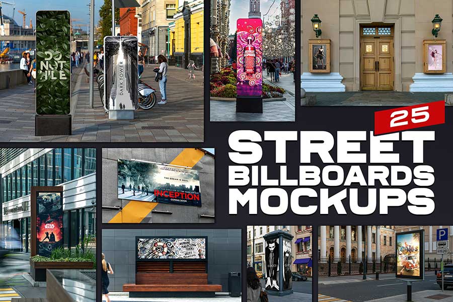 Street Billboard Mockups