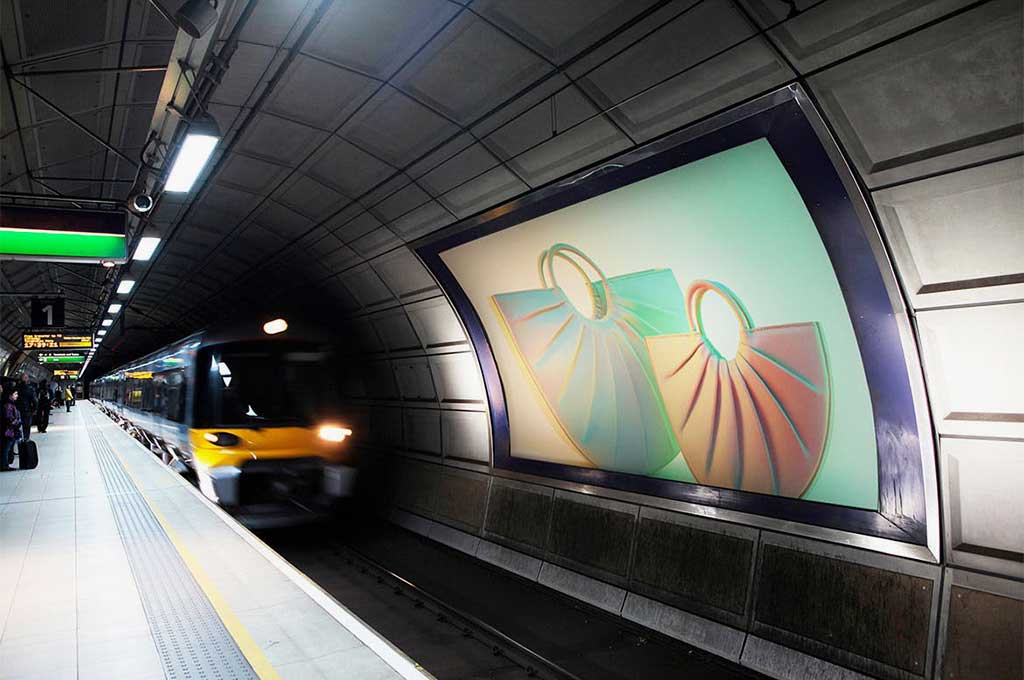 Subway Billboard Banner Mockup