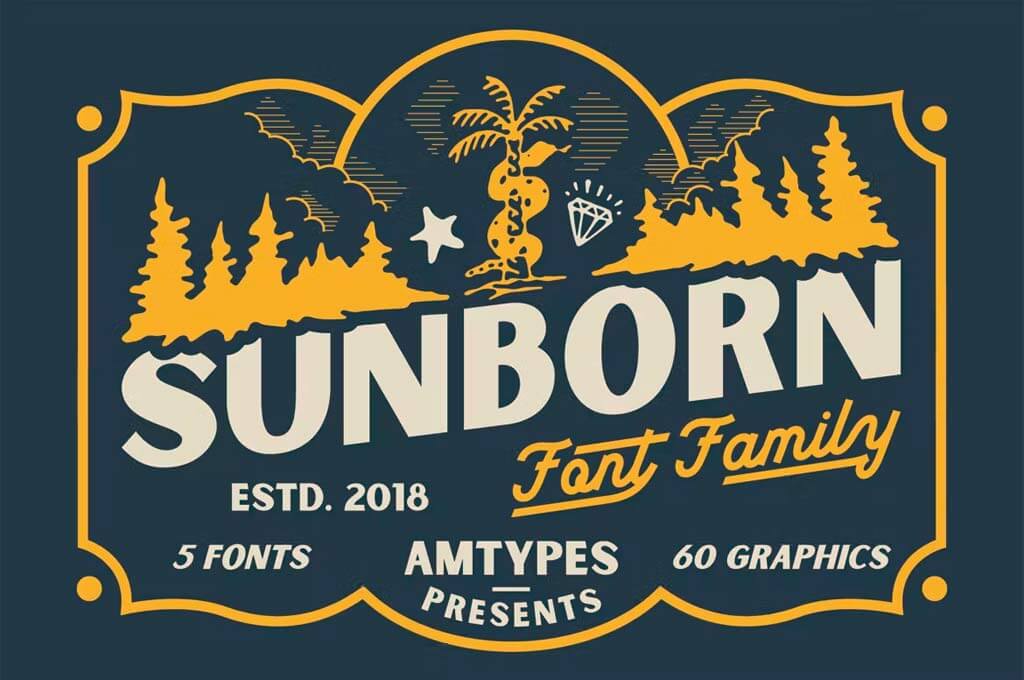 Sunborn Font Family