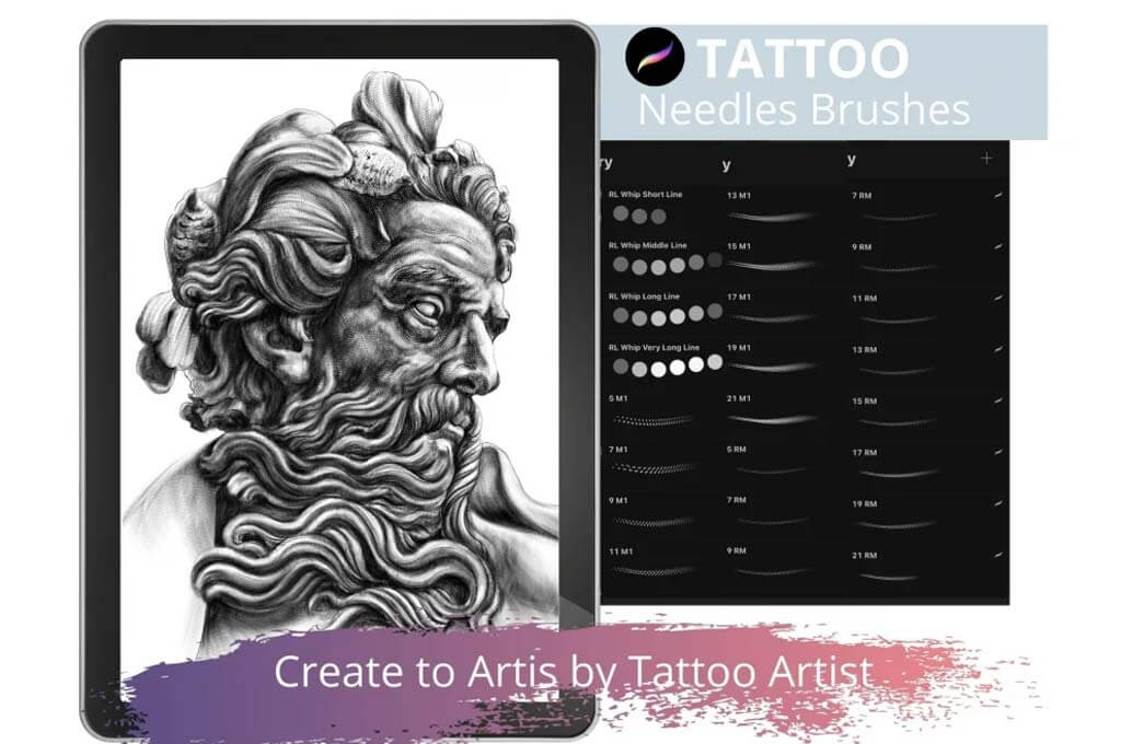 Tattoo Practice | Procreate Tattoo Brushes