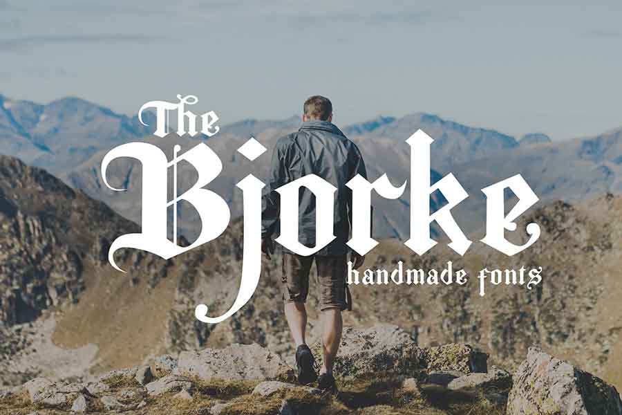 The Bjorke — Handmade Fonts