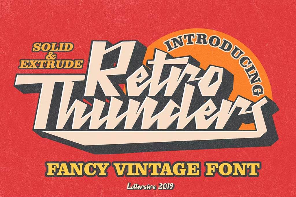 Thunders Retro Font