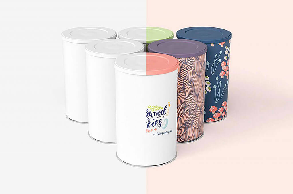 Tin Canister Mockup Set