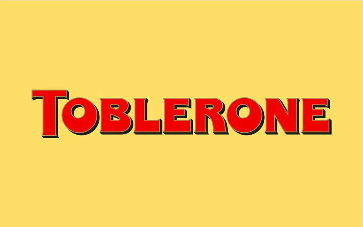 Toblerone logo update by Bulletproof branding agency