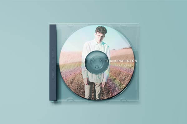 Transparent CD Mockup