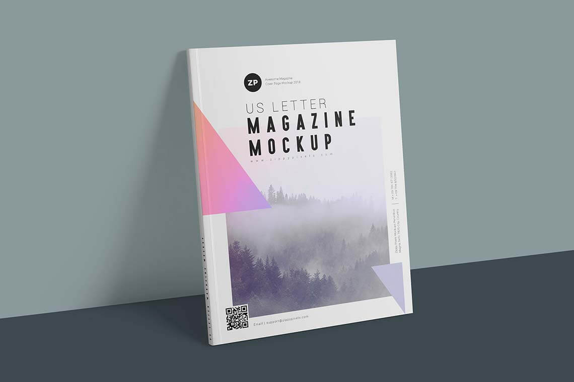 Two Free US Letter Magazine Mockups