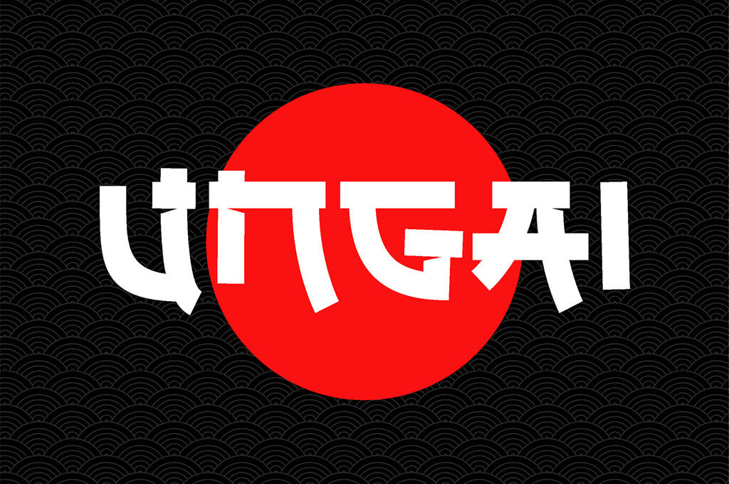 UNGAI - faux japanese font