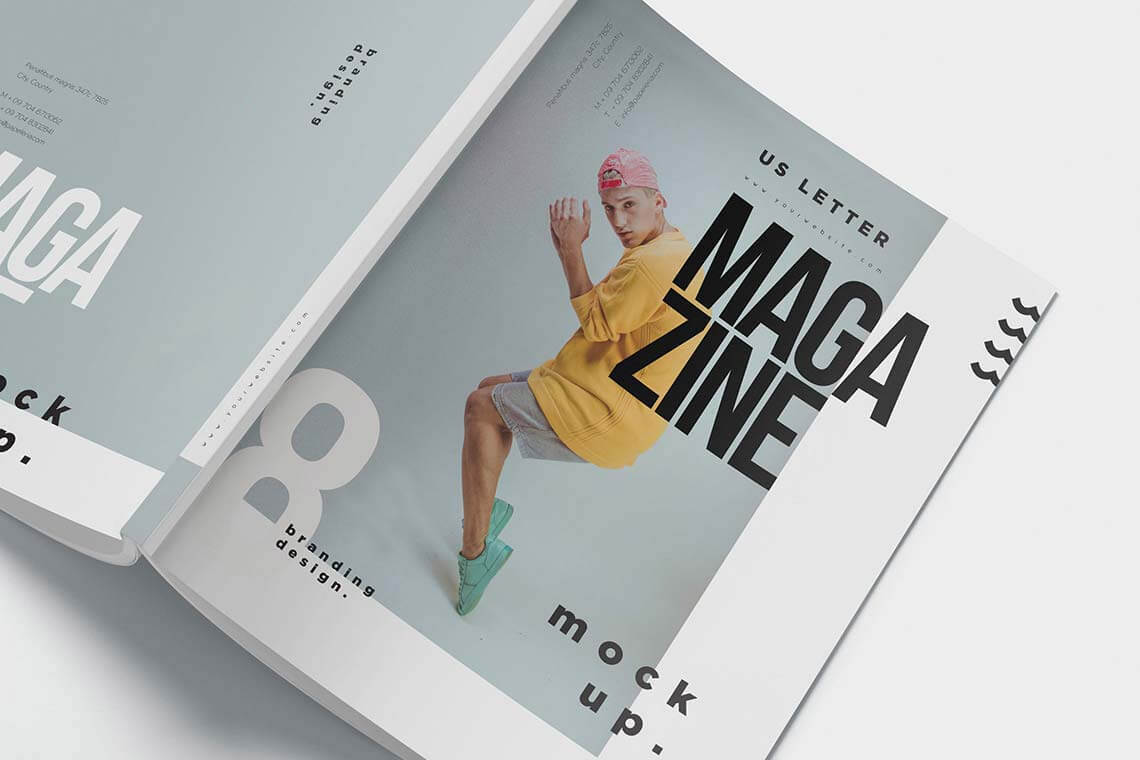 US Letter Size Magazine Mockups