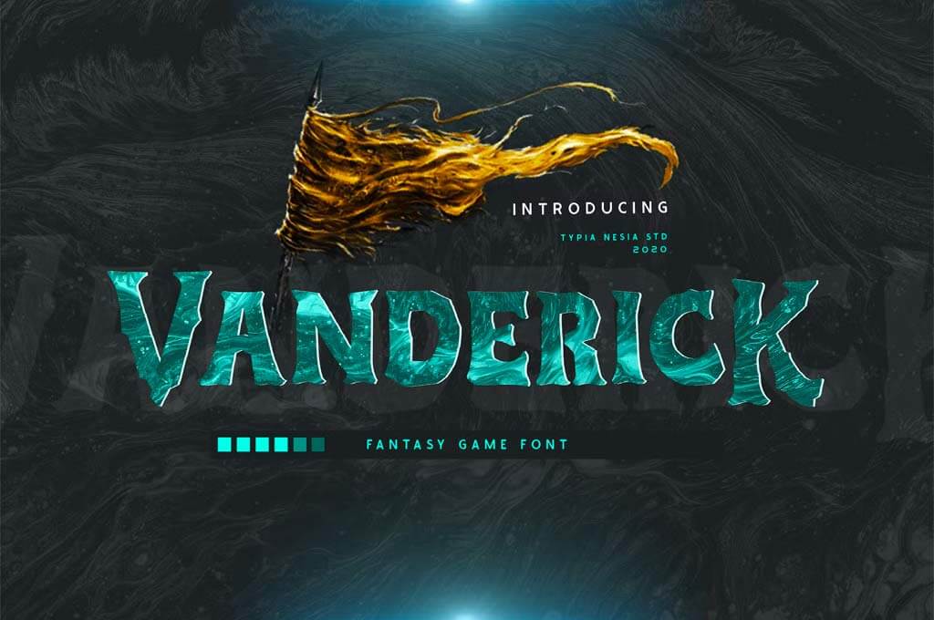 Vanderick Fantasy Game Font