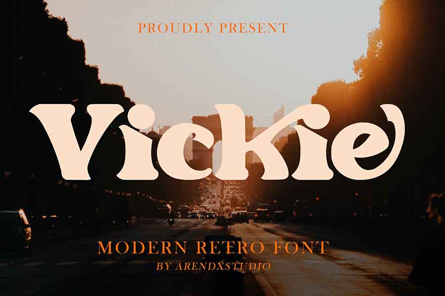 Vickie — Modern Retro Font