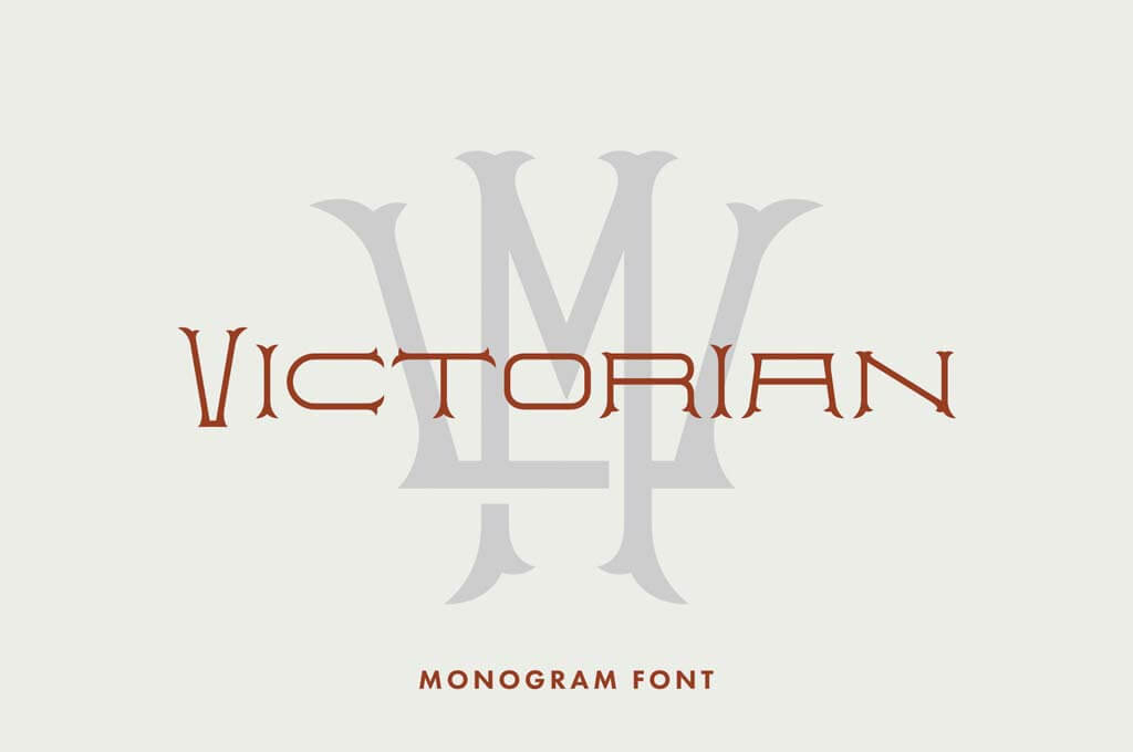 Victorian Monogram Font