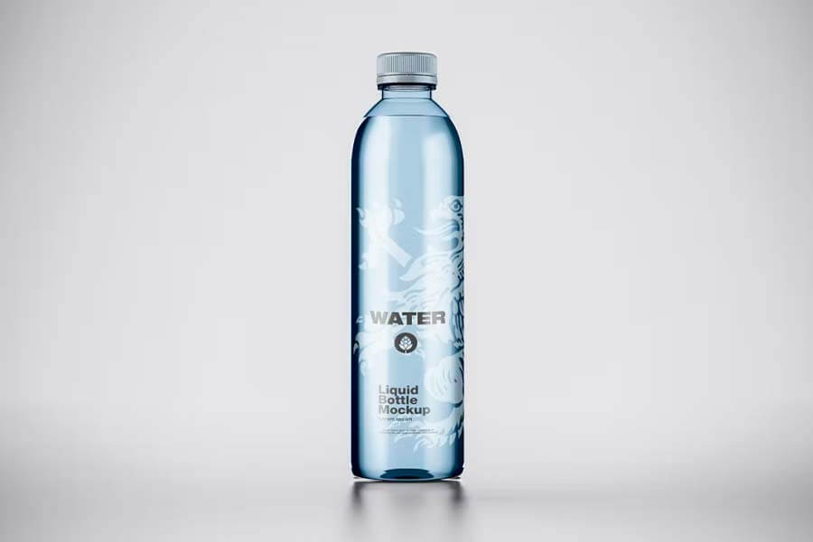 Water Bottle Mockup Template