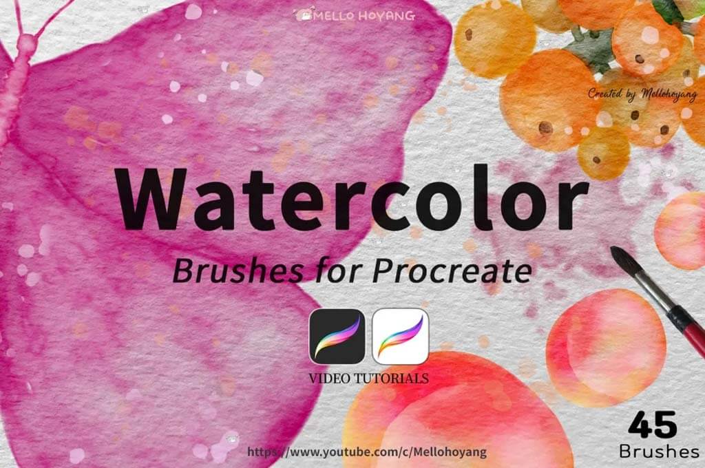 Watercolor Brushes Kit: Procreate