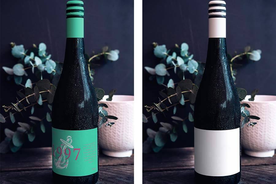 Wine Bottle Mockup