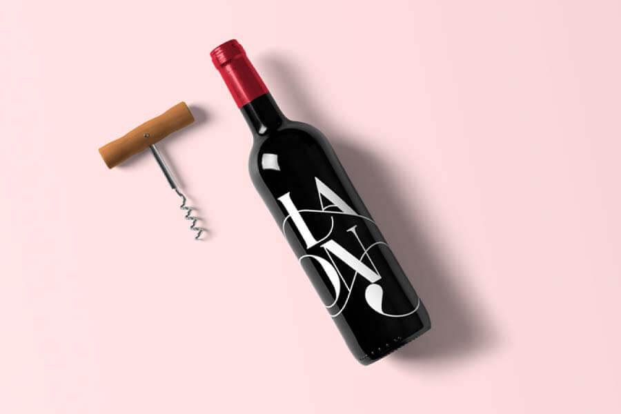 Wine Bottle Mockup