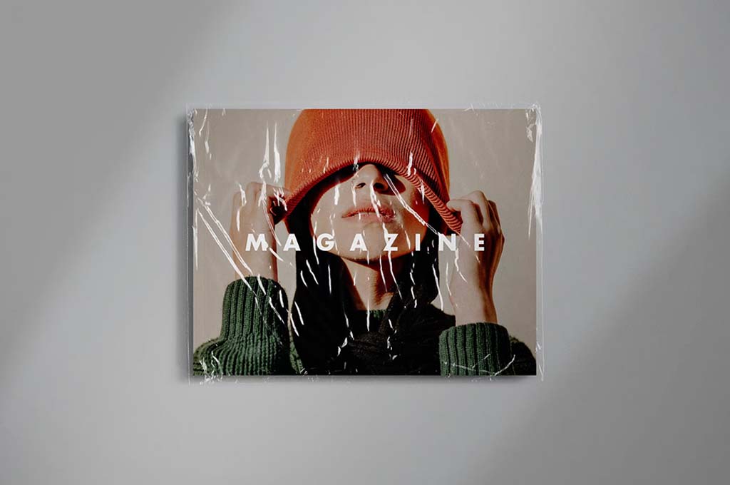 Wrapped Magazine Mockup