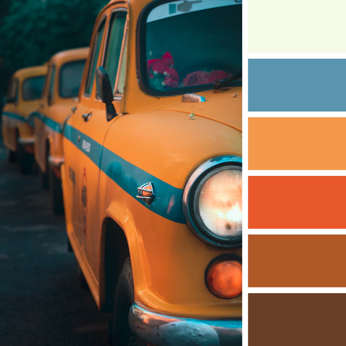 Yellow & Orange Color Palettes