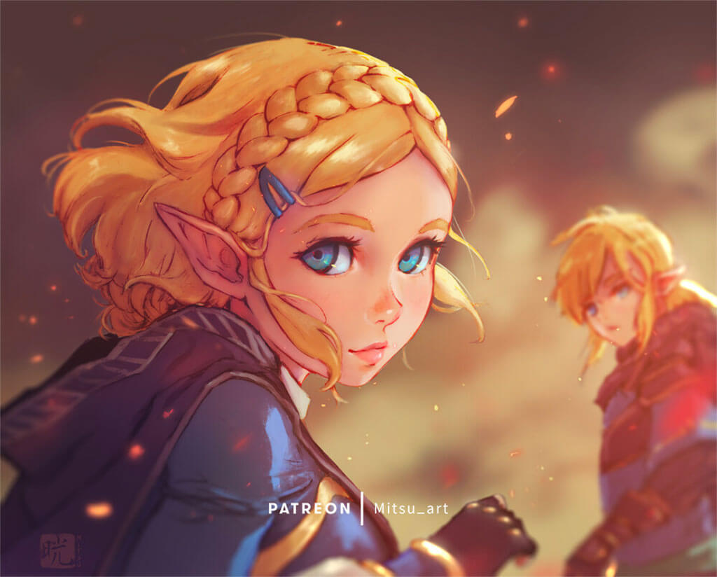 Zelda Fan Art by Mitsu Art