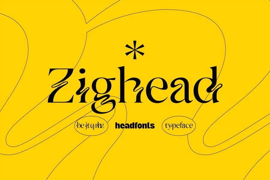 Zighead Display Font