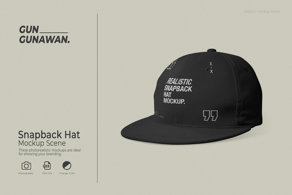 Snapback Hat Mockup